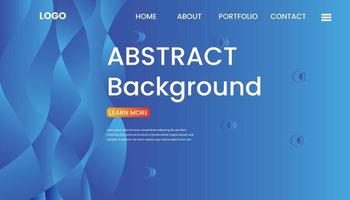 Abstract background Landing page free Vector