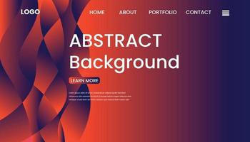 Abstract background Landing page free Vector