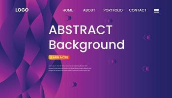 Abstract background Landing page free Vector