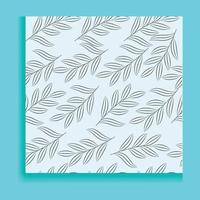 seamless abstract floral background with leaves vector