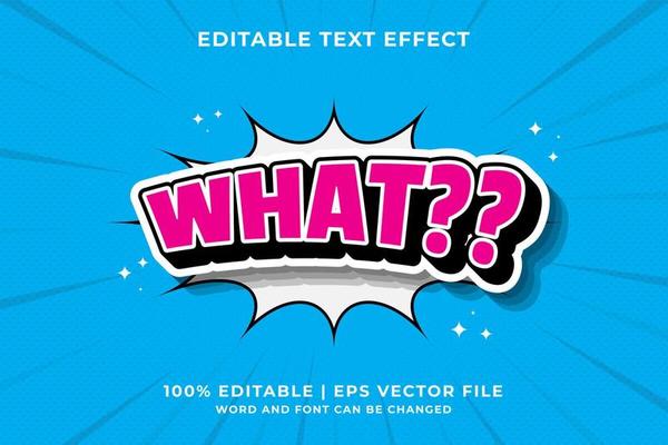 Editable text effect - Let's Go Cartoon template style premium vector