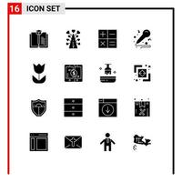 16 Creative Icons Modern Signs and Symbols of macro camera calculator hobby music Editable Vector Design Elements