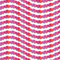 valentine hearts horizontal wavy stripe vector