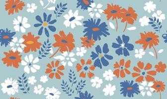 Floral background for textile, swimsuit, wallpaper, pattern covers, surface, gift wrap. vector