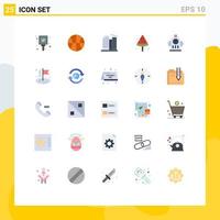 25 Creative Icons Modern Signs and Symbols of business hydrant estate fire food Editable Vector Design Elements