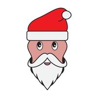 icono de diseño de ilustraciones vectoriales de santa claus vector