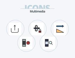 Multimedia Line Filled Icon Pack 5 Icon Design. . . edit. upload. multimedia vector