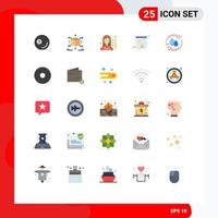 25 Creative Icons Modern Signs and Symbols of ecology skull box bone snooker Editable Vector Design Elements