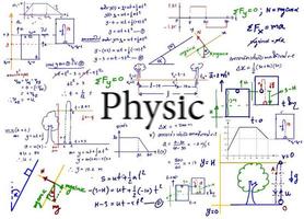 fórmulas físicas dibujadas a mano en el fondo vector