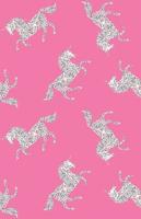 Vector seamless pattern of flat unicorn silhouette