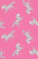 Vector seamless pattern of flat unicorn silhouette