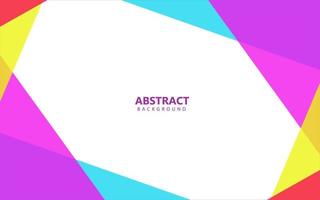 Abstract flat geometric colorful background vector