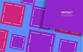 Abstract geomtric square purple color background vector