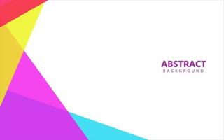 Abstract flat geometric colorful background vector