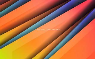 Abstract papercut overlap layer colorful background vector