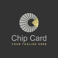 Simple and unique letter or word C font with Chip card image graphic icon logo design abstract concept vector stock. Can be used as a symbol related to initial or internet