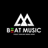 Simple two triangles or letter B font like mountain image graphic icon logo design abstract concept vector stock. Can be used as a symbol associated with initial or music