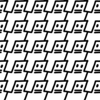 seamless pattern of cute cartoon background vector