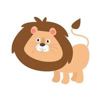 Cute and wild lions, good illustrations for graphic design, cartoon characters, printed textiles vector