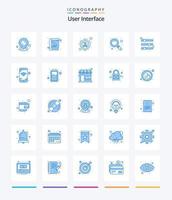 Creative User Interface 25 Blue icon pack  Such As preference. equalizer. people. configuration. search vector