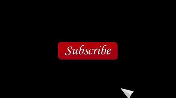 Footage motion animation icon click the red subscribe button video