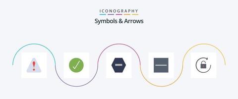 Symbols and Arrows Flat 5 Icon Pack Including . rotate. denied. arrow. hide vector