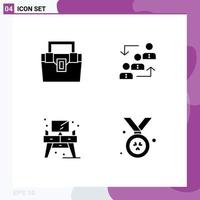 Modern Set of Solid Glyphs and symbols such as bag promotion material advancement work Editable Vector Design Elements