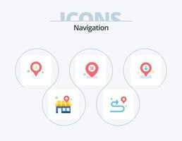Navigation Flat Icon Pack 5 Icon Design. interface. download. favorite. pin. location vector