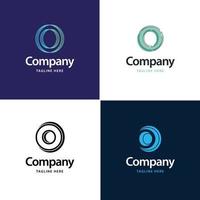 Letter O Big Logo Pack Design Creative Modern logos design for your business vector