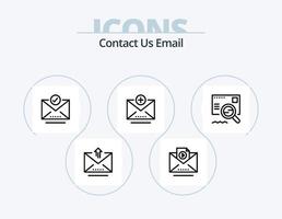 Email Line Icon Pack 5 Icon Design. email. add. email. message. email vector