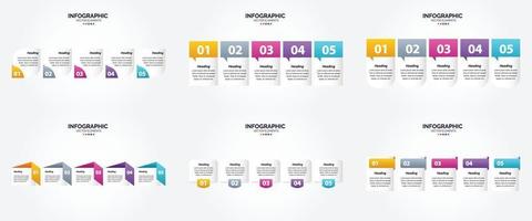 este conjunto de infografías vectoriales es perfecto para anunciar su negocio en folletos. volantes y revistas. vector