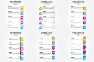 infografías de ilustración vectorial en diseño plano para publicidad en folletos. volantes y revistas. vector