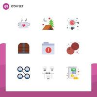 9 Creative Icons Modern Signs and Symbols of files security bulb ireland box Editable Vector Design Elements