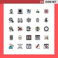 25 Creative Icons Modern Signs and Symbols of anemone target preference focus resources Editable Vector Design Elements