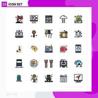 25 Creative Icons Modern Signs and Symbols of tree interface increase user stair Editable Vector Design Elements