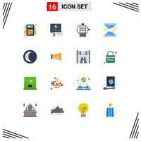 16 Creative Icons Modern Signs and Symbols of night moon engine skin skin Editable Pack of Creative Vector Design Elements