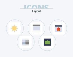 Layout Flat Icon Pack 5 Icon Design. layout. cover. popup. tool. layout vector