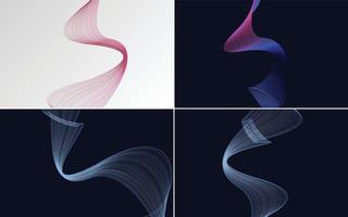 fondos vectoriales abstractos de curva de onda para una apariencia elegante y profesional vector