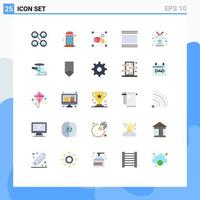 25 Flat Color concept for Websites Mobile and Apps id vertical file thumbnails flow Editable Vector Design Elements