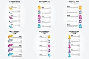 este conjunto de infografías vectoriales es ideal para publicidad en folletos. volantes y revistas. vector