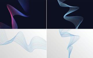 modern wave curve abstract presentation background Pack vector