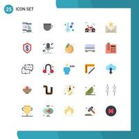25 Creative Icons Modern Signs and Symbols of email vehicle basic transport weather Editable Vector Design Elements