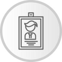 Identification Card Vector Icon