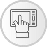 Tap on Tablet Vector Icon