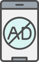 Ad Blocker Vector Icon