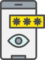 Show Password Vector Icon