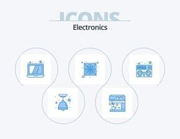 Electronics Blue Icon Pack 5 Icon Design. . . technology. music. midi vector