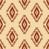 diseño tradicional del patrón de ikat oriental étnico geométrico para el fondo, alfombra, papel tapiz, ropa, envoltura, batik, tela, estilo de bordado de ilustración vectorial. vector