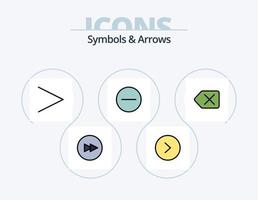 Symbols and Arrows Line Filled Icon Pack 5 Icon Design. . rotate. . circle vector