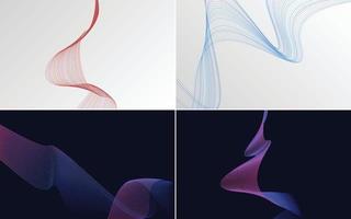 modern wave curve abstract presentation background Pack vector